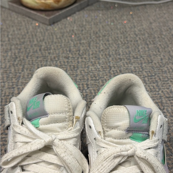 Nike Air Force 1 with Mint and Lilac Accents - Picture 5 of 8